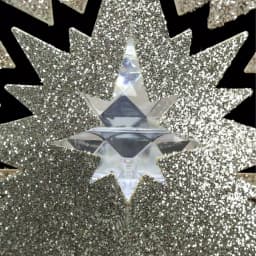 LightShow 18.50 in. Lighted Kaleidoscope Projection Tree Topper, Silver thumbnail 3