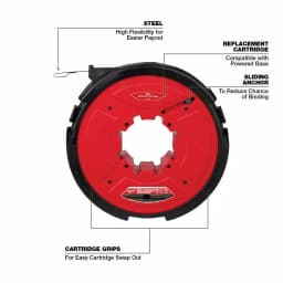 Milwaukee M18 FUEL Angler 120 ft. x 1/8 in. Steel Pulling Fish Tape Replacement Cartridge thumbnail 4