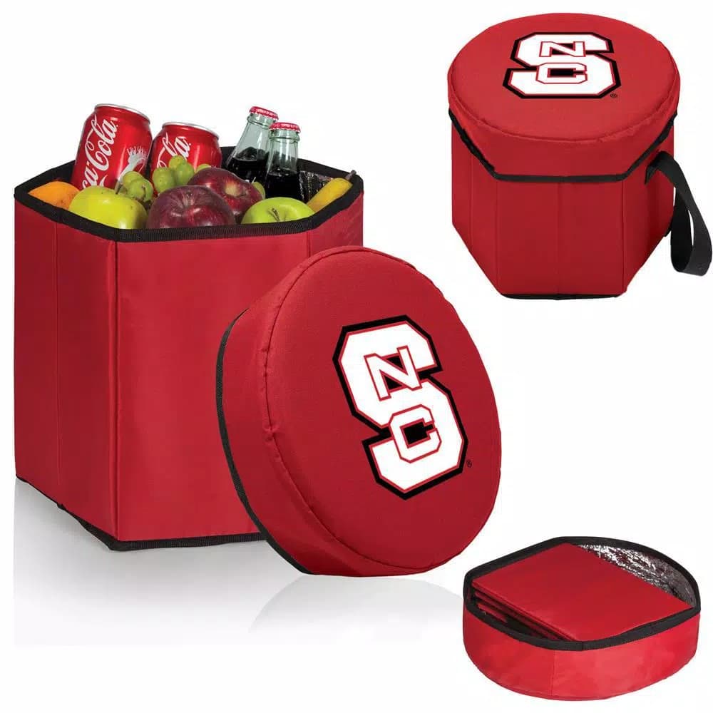 Picnic Time NC State Wolfpack 12 Qt. Bongo Collapsible Soft-Side Cooler - Red