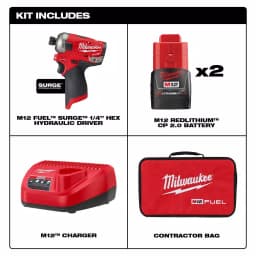 Milwaukee M12 FUEL Surge 1/4 in. Hex Impact Driver Kit with M12 Rover Flood Light thumbnail 2