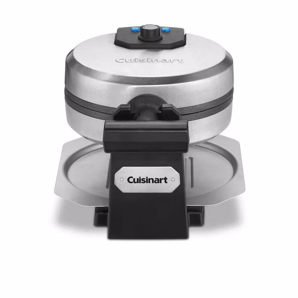 Cuisinart Single Belgian Waffle Maker, Rotating Non-Stick Stainless Steel Waffle Iron