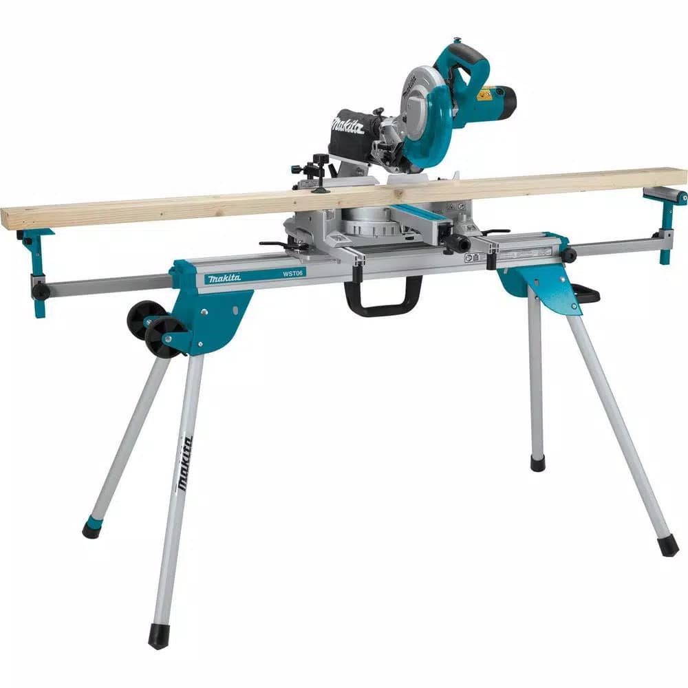 Makita WST06 Compact Folding Miter Saw Stand with Material Support Extensions