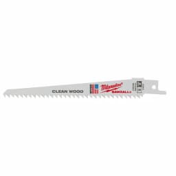 Milwaukee 6 in. 6 TPI Wood Cutting Reciprocating Saw Blades, 5-Pack thumbnail 3
