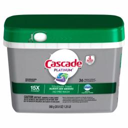 Cascade Platinum ActionPacs Dishwasher Detergent with Dawn, Fresh Scent (2 x 36-Count) thumbnail 4