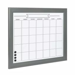 DesignOvation Bosc Monthly Dry Erase Magnetic Calendar Wall Organizer with Frame thumbnail 2
