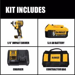 DEWALT 20V MAX XR Brushless 3-Speed 1/4 in. Impact Driver & Reciprocating Saw Combo Kit with 5.0Ah Battery thumbnail 2