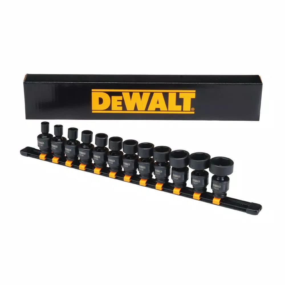 DEWALT 12-Piece 3/8 in. Drive SAE Impact Universal Socket Set with DirectTorque Technology