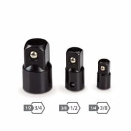TEKTON 3-Piece Impact Adapter Set, Chrome Vanadium Steel thumbnail 2