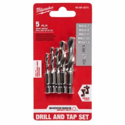 Milwaukee SHOCKWAVE 5-Piece Metric Steel Impact Drill Tap Set thumbnail 2