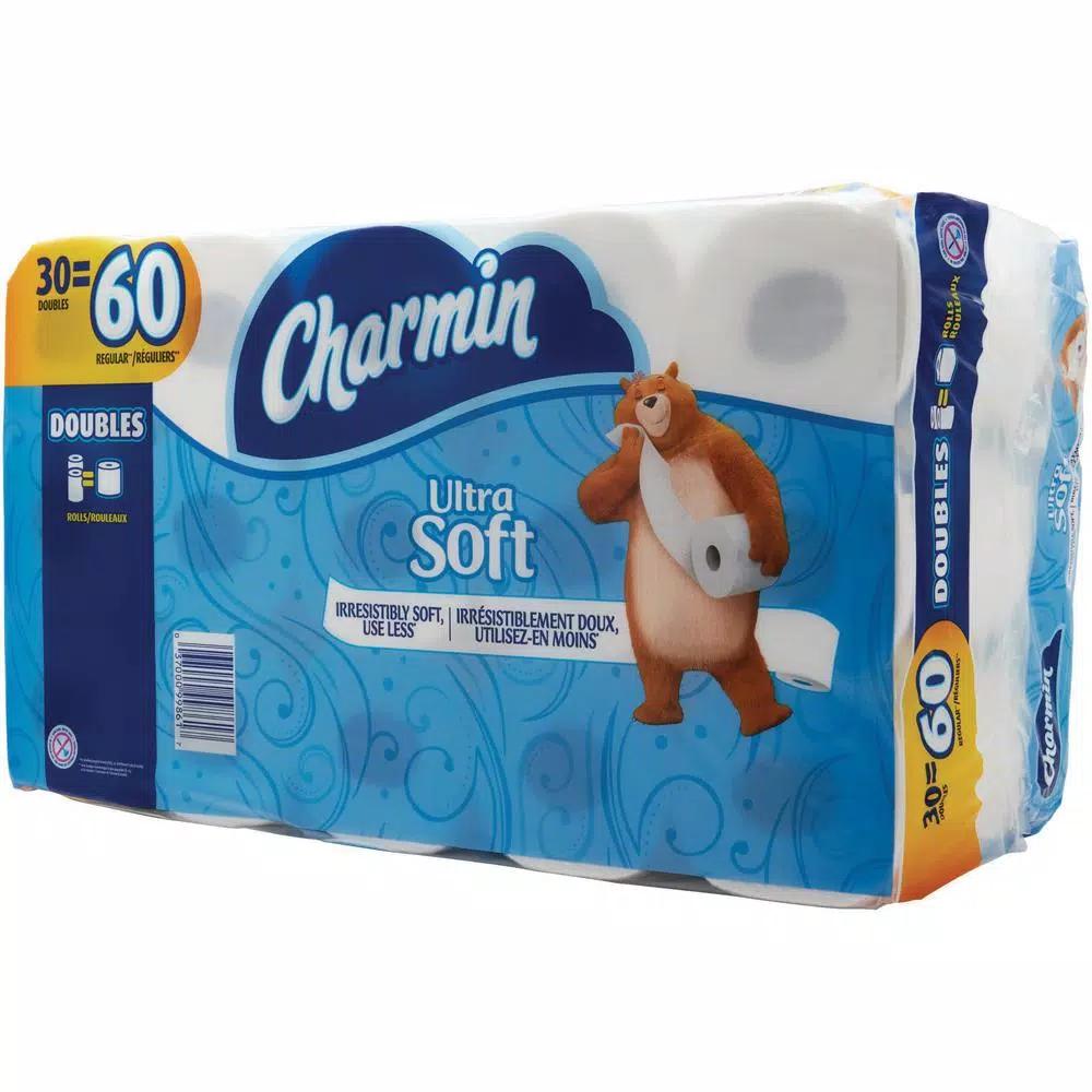 Charmin Ultra Soft Toilet Paper, 30 Double Rolls