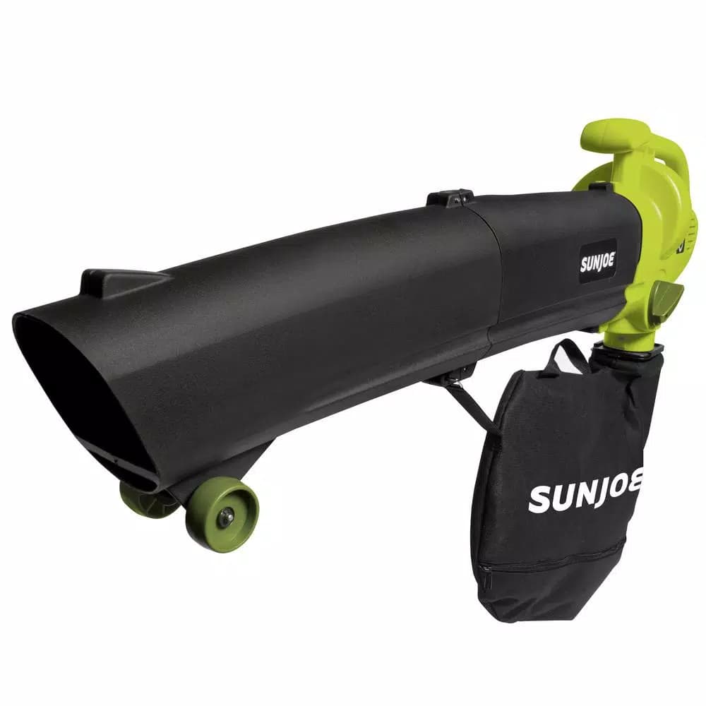 Sun Joe SBJ604E 3-in-1 Electric Leaf Blower, Vacuum, and Shredder - 200 MPH, 450 CFM