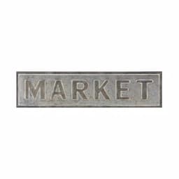 LITTON LANE MARKET Iron Decorative Wall Sign - Rustic Farmhouse Style Decor thumbnail 2