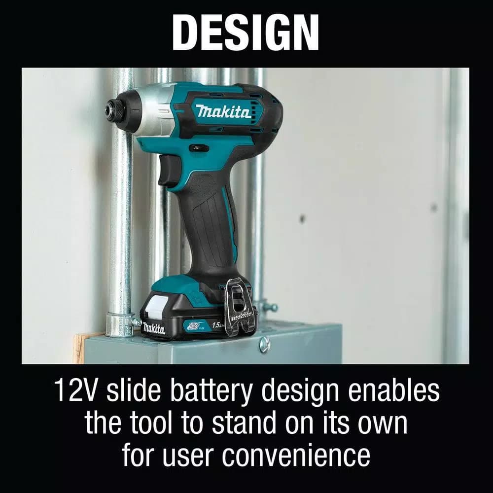 Makita 12V MAX CXT Cordless 3/8 in. Drill and Impact Driver Combo Kit with (2) 1.5Ah Batteries, Charger, and Bag