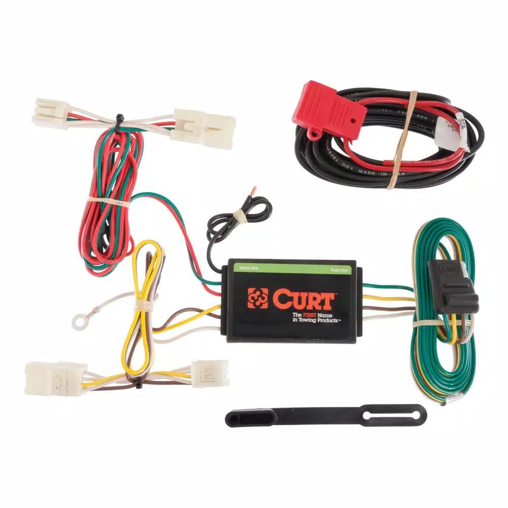 CURT Custom Vehicle-Trailer Wiring Harness for Toyota RAV4, 4-Way Flat Output Plug-and-Play T-Connector