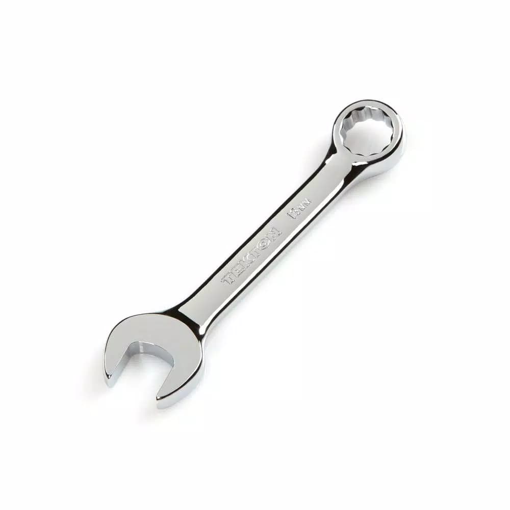 TEKTON 13 mm Stubby Combination Wrench, Chrome Vanadium Steel