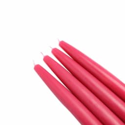Zest Candle 6 in. Red Taper Candles, 12-Pack thumbnail 1