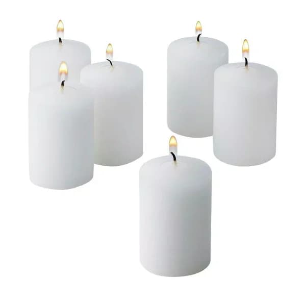 Light In The Dark White Unscented Votive Candles, 15-Hour Burn Time, 36 Pack
