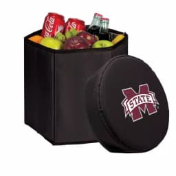 Picnic Time Mississippi State Bulldogs 12 Qt. Bongo Collapsible Soft-Side Cooler - Black thumbnail 1