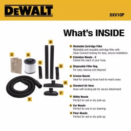 DEWALT 10 Gal. Poly Wet/Dry Vacuum with 5.5 Peak HP Dual-Stage Motor thumbnail 3