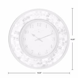 FirsTime and Co. Pearl Mosaic Wall Clock - Coastal Shell Design, 10.25 in. thumbnail 4