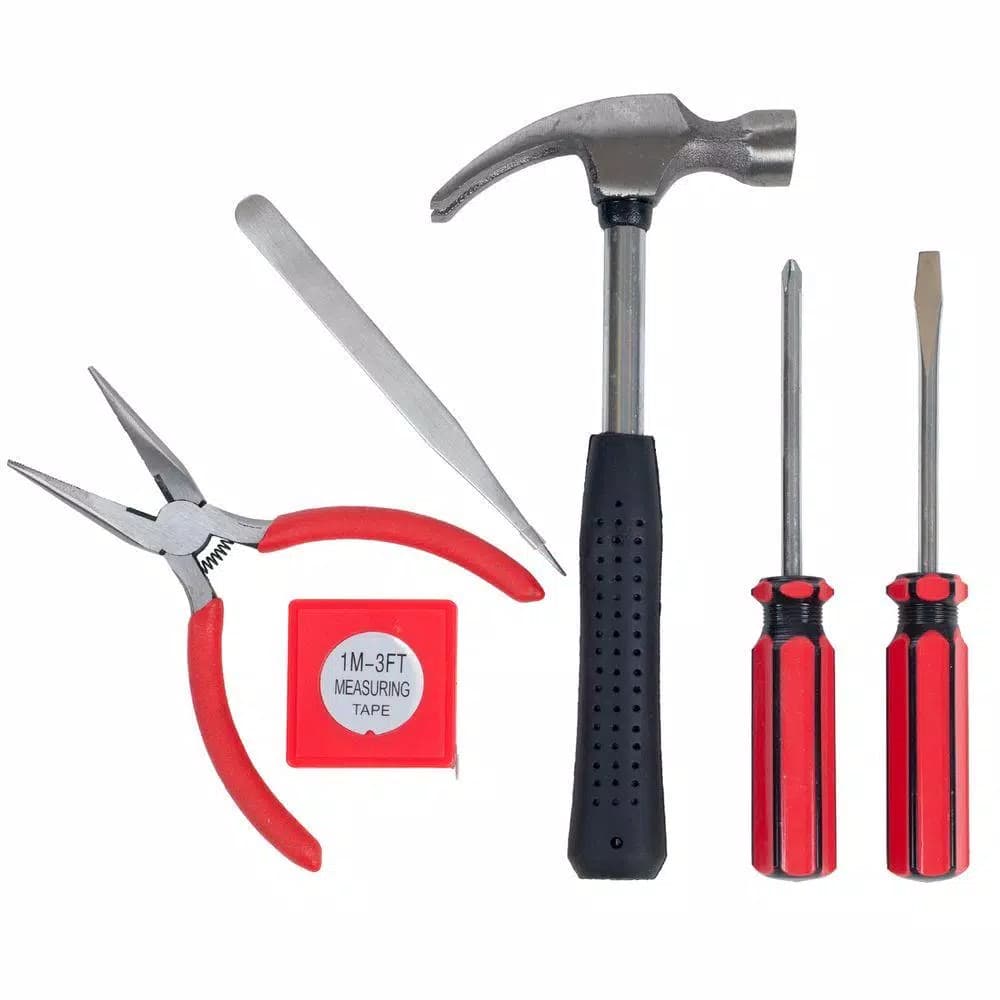 Stalwart 7-Piece Multipurpose Hand Tool Kit for Car, Home, and Office