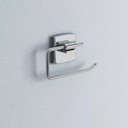 No Drilling Required Klaam Single Post Toilet Paper Holder - Modern Chrome Finish - No Drilling Required thumbnail 2