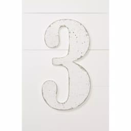Jeff McWilliams Designs 18 in. Oversized Unfinished Wood Number 3 - Industrial Style Wall Decor thumbnail 2