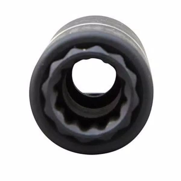 Klein Tools 1/2 in. Drive 2-in-1 Deep Impact Socket, 12-Point, 3/4 in. and 9/16 in. Dual Hex Sizes