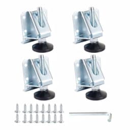 POWERTEC Heavy-Duty Aluminum Leg Leveler Kit with Lock Nuts (4-Pack) thumbnail 1
