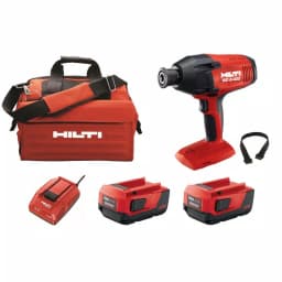 Hilti SID 8-A22 22V Cordless Impact Driver Kit with Two 4.0 Ah Batteries, Charger, and Strap thumbnail 1