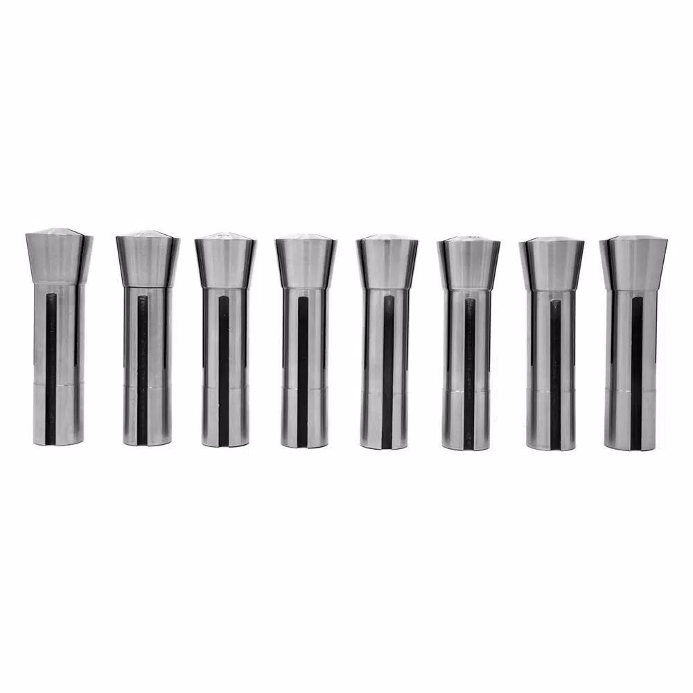 WEN 8-Piece Imperial R8 Collet Set for Metal Milling Machines