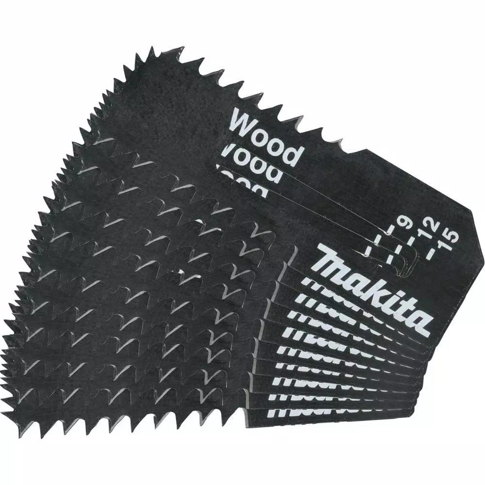 Makita Cut-Out Saw Blades for Wood, High Carbon Steel, 10-Pack