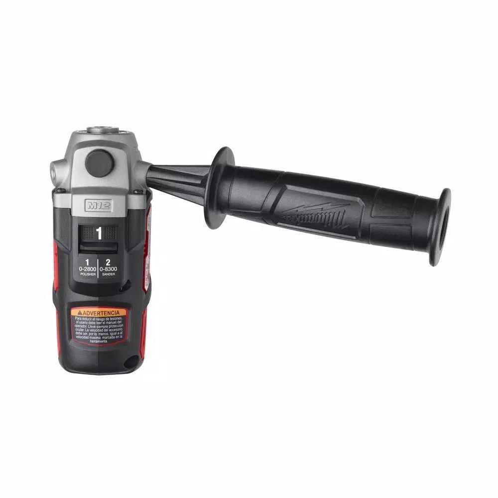 Milwaukee M12 12V Lithium-Ion Variable Speed Polisher/Sander Kit with (2) Batteries, Charger & Accessories