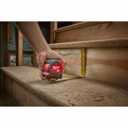 Milwaukee 25 ft. Compact Tape Measure with Nylon Blade Protection and 5-Point Reinforced Frame thumbnail 7