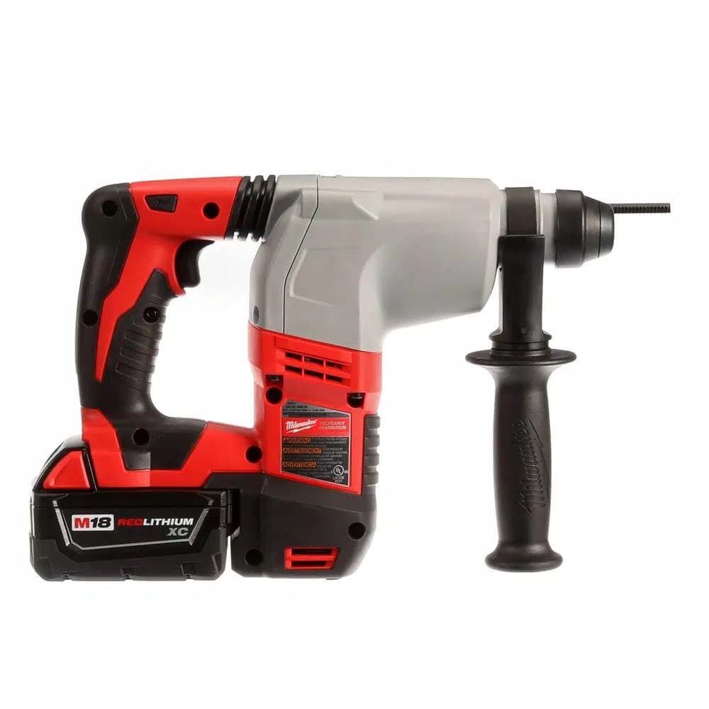 Milwaukee M18 18V SDS-Plus Cordless Rotary Hammer Kit with (2) 3.0Ah Batteries, Charger, and Hard Case