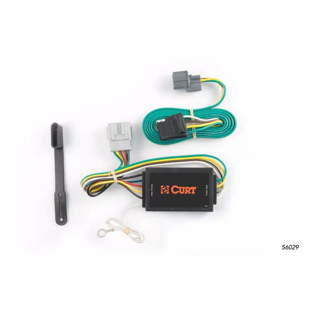 CURT Custom Vehicle-Trailer Wiring Harness, 4-Way Flat for Honda Element (OEM Tow Package Required)