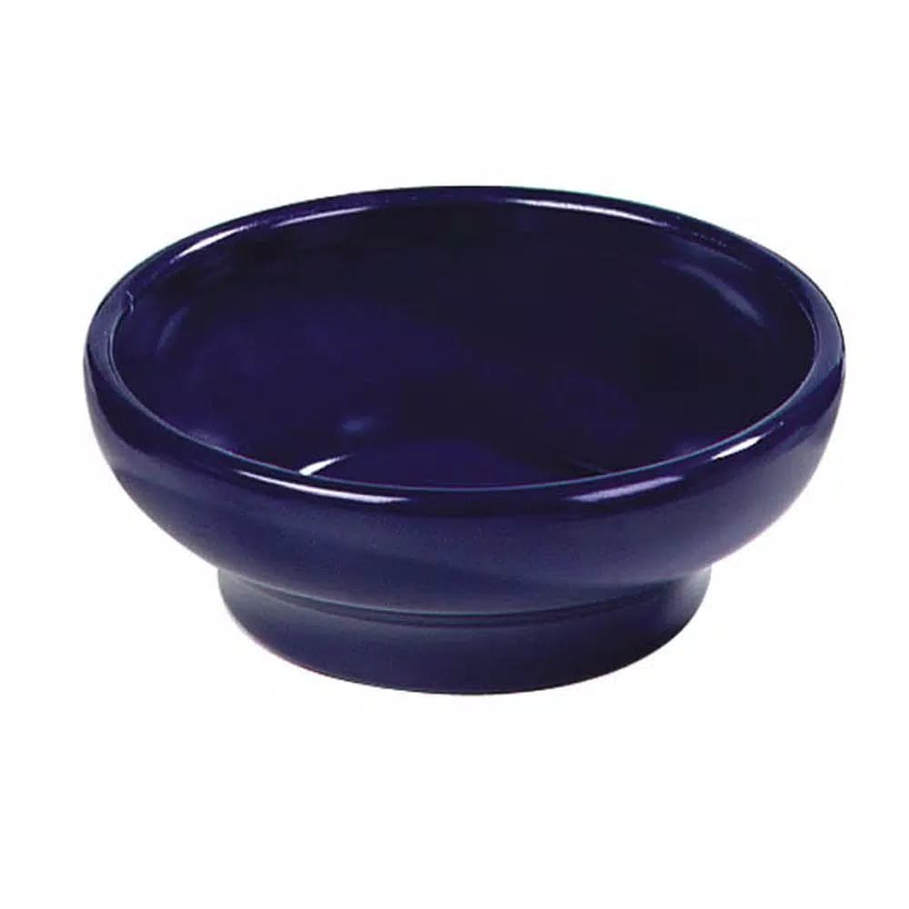 Carlisle 5 oz. SAN Plastic Footed Salsa Dish in Cobalt Blue, Round Condiment Server (Case of 48)