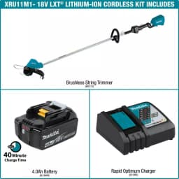 Makita 18V LXT Brushless Cordless String Trimmer Kit with 4.0Ah Battery and Charger thumbnail 2