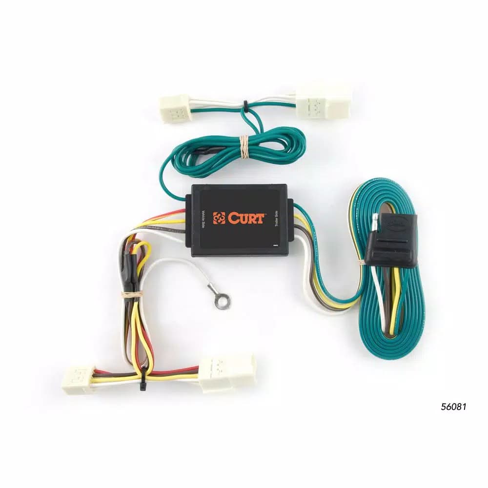 CURT Custom 4-Way Flat Trailer Wiring Harness for Chevrolet Aveo & Pontiac G3 Hatchback