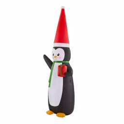 Home Accents Holiday Airblown 11 ft. Giant LED Inflatable Penguin Christmas Yard Decoration thumbnail 3