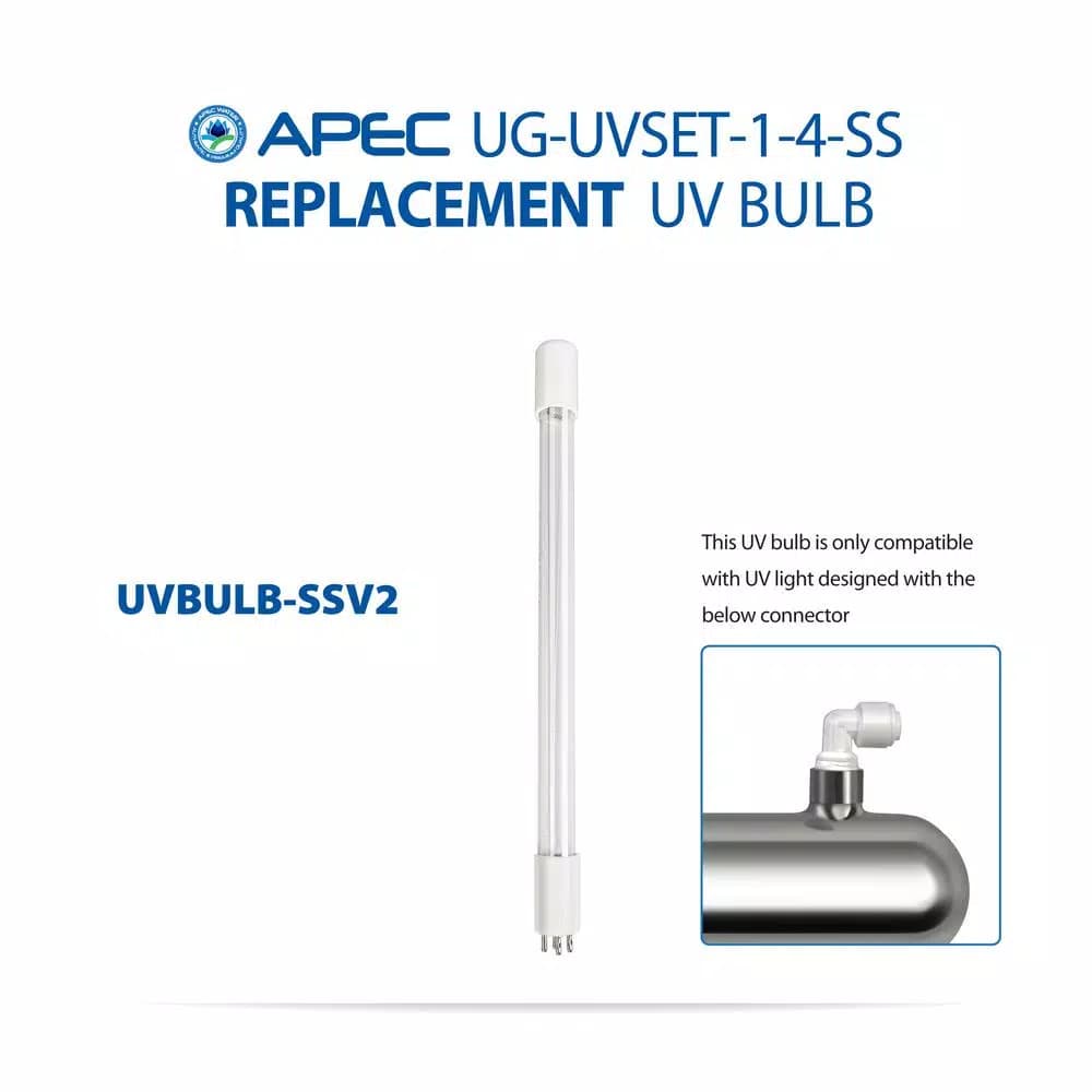 APEC Water Systems APEC Stainless Steel UV Ultra Violet Sterilizer Water Filter Cartridge Kit