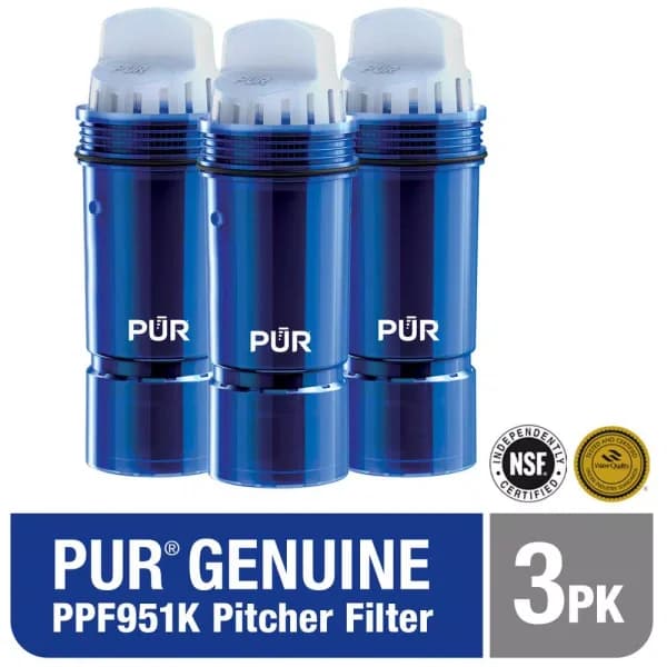 PUR Maxion Replacement Water Pitcher Filters, Lead Reducing, 3-Pack