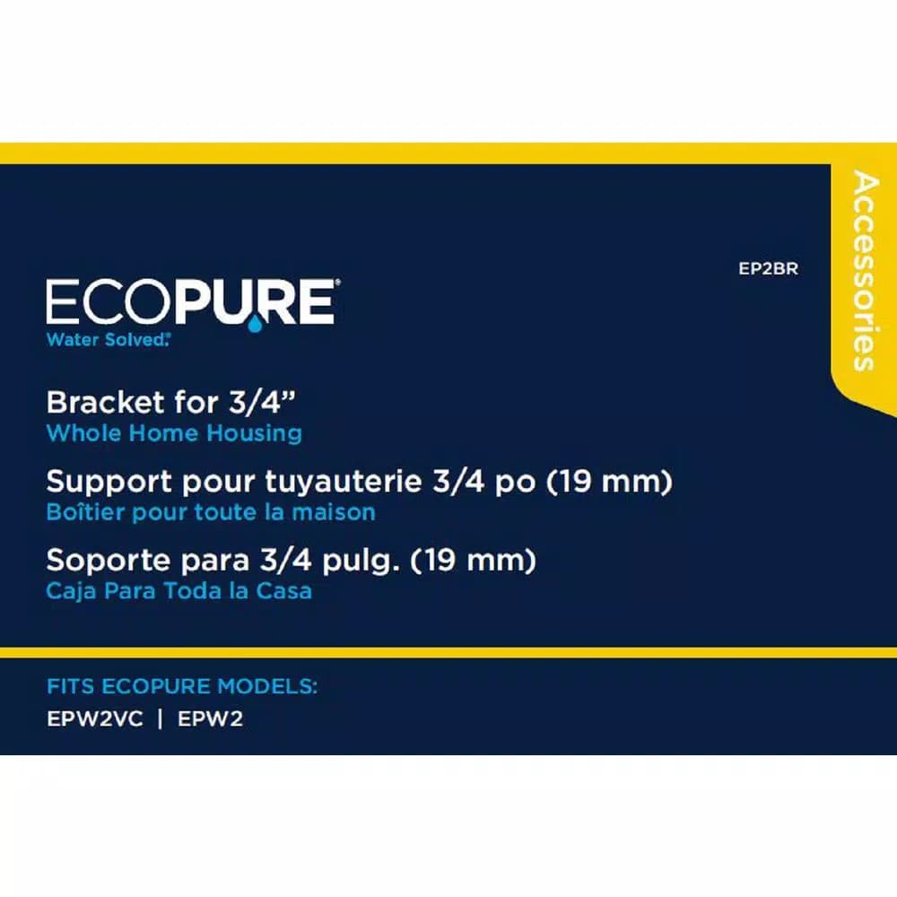 EcoPure Whole Home Water Filter System Mounting Bracket (EP2BR) for 3/4 in. Plumbing