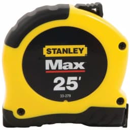 Stanley Max 25 ft. x 1-1/8 in. Tape Measure with 10 ft. Standout and High-Impact ABS Case thumbnail 1
