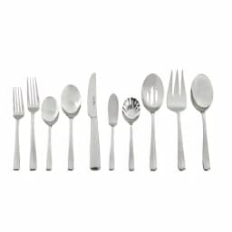 J.A. HENCKELS INTERNATIONAL Henckels International Lani 65-Piece 18/10 Stainless Steel Flatware Set, Service for 12 thumbnail 2
