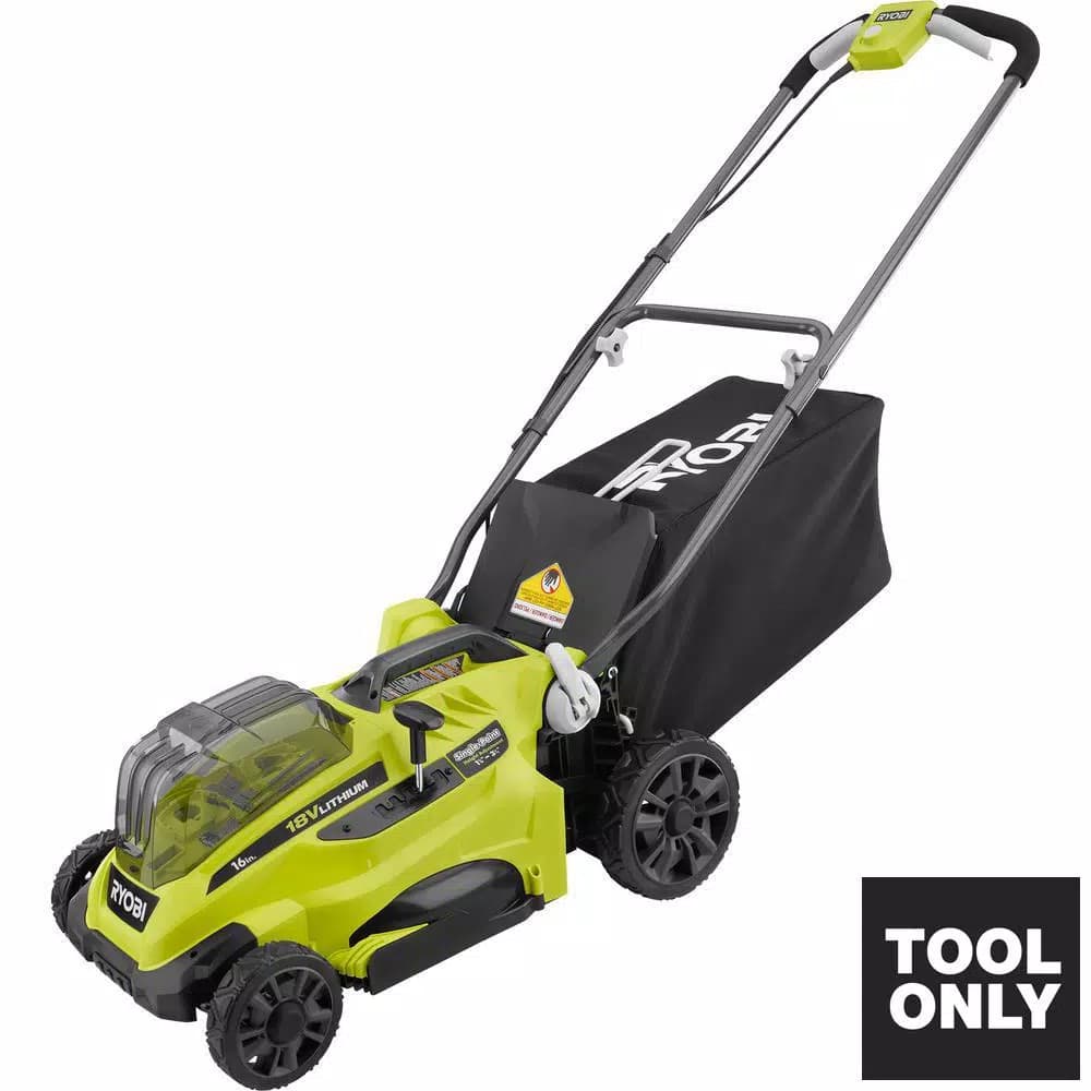 RYOBI ONE+ 18V Cordless 16 in. Walk Behind Push Lawn Mower (Tool Only)