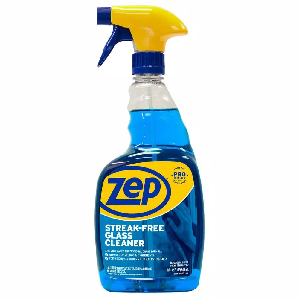 ZEP Streak-Free Glass Cleaner, 32 oz. (Case of 12)