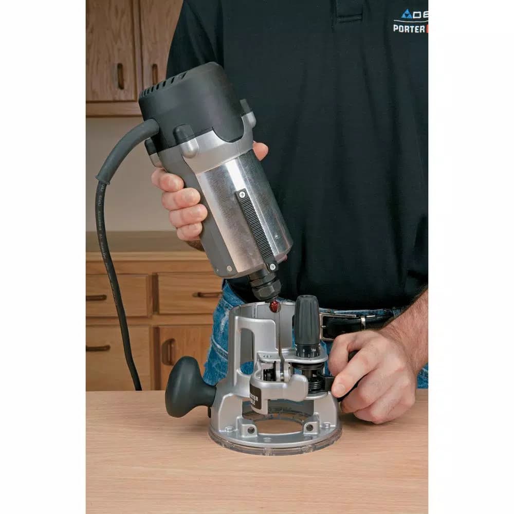 PORTER-CABLE 2.25 HP Fixed Base Router Kit, 12 Amp, Variable Speed