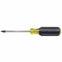 Klein Tools #2 Square Recess Robertson Tip Screwdriver with 4 in. Round Shank and Cushion Grip thumbnail 1