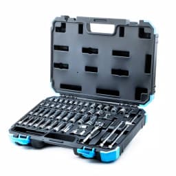Capri Tools 51-Piece 1/4 in. Drive SAE/Metric Master Socket Set with Ratchet and Accessories thumbnail 1